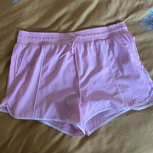Yogalicious Light Pink Women's Athletic Shorts